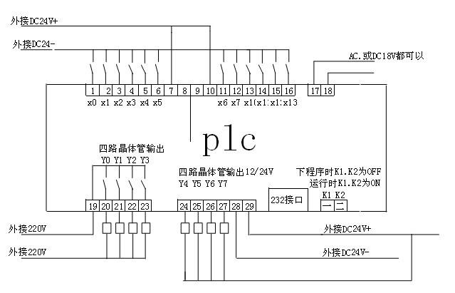 三菱fx系列plc接线图