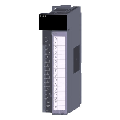 QX80 三菱PLC模块 QX80价格 24VDC电源16点输入模块 负极公共端